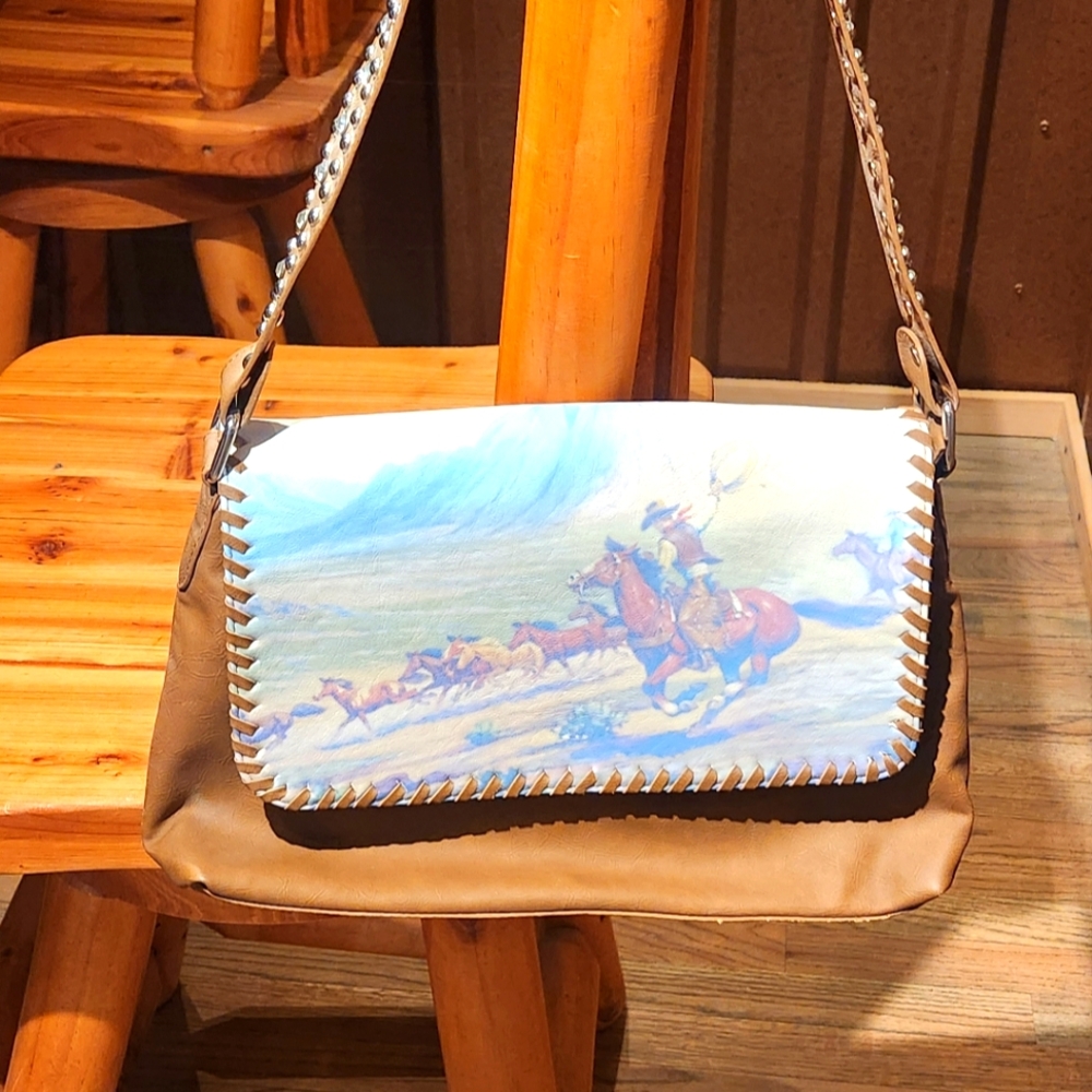 Leather purse by Blazin Roxx NWOT